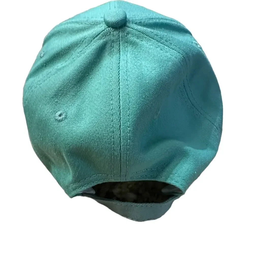 Aqua Smiley Face Baseball Style Hat/Cap with Adjustable Back NWOT